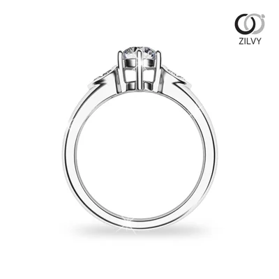 แหวนเพชรผู้หญิง รุ่น GR724 - มุมหน้า