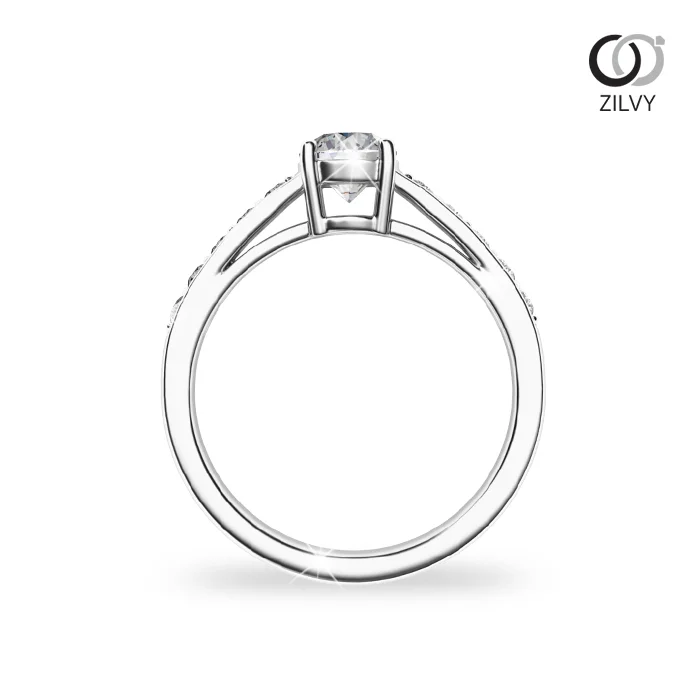 แหวนเพชรผู้หญิง รุ่น GR727 - มุมหน้า