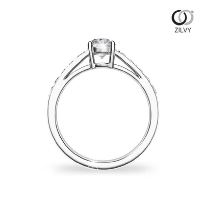 แหวนเพชรผู้หญิง รุ่น GR727 - มุมหน้า