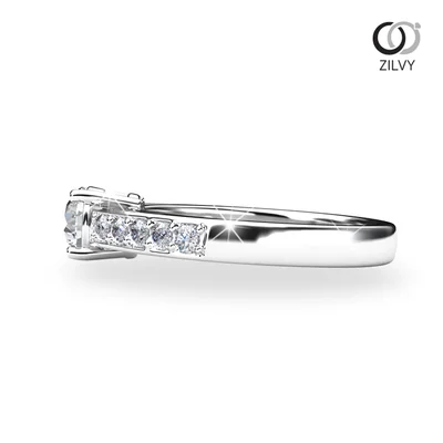 แหวนเพชรผู้หญิง รุ่น GR727 - มุมข้าง