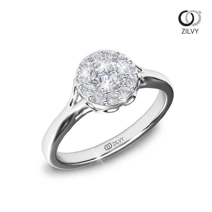 แหวนเพชร Amelie Halo