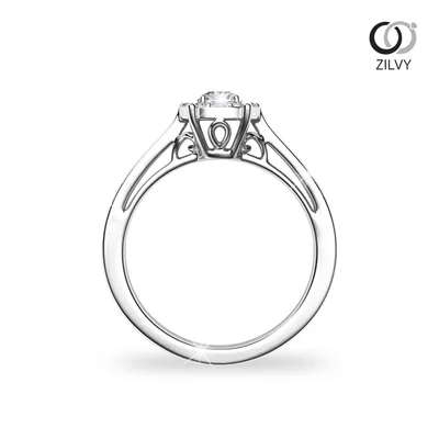 แหวนเพชรผู้หญิง รุ่น GR733 - มุมหน้า