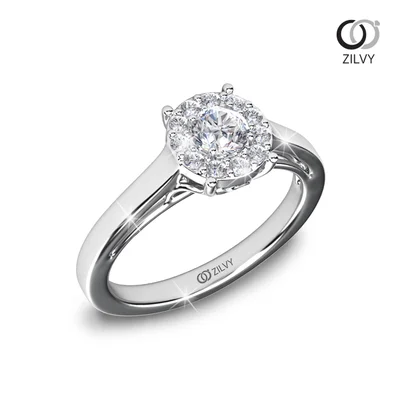 แหวนเพชรผู้หญิง รุ่น GR733 - มุมเปอร์สเปกทีฟ