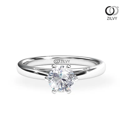 แหวนเพชรผู้หญิง รุ่น GR735 - มุมบน