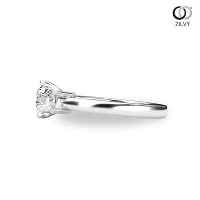 แหวนเพชรผู้หญิง รุ่น GR742 - มุมข้าง