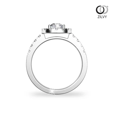 แหวนเพชรผู้หญิง รุ่น GR745 - มุมหน้า