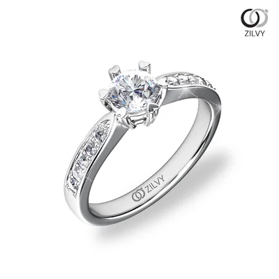 แหวนเพชรผู้หญิง รุ่น GR756 - มุมเปอร์สเปกทีฟ