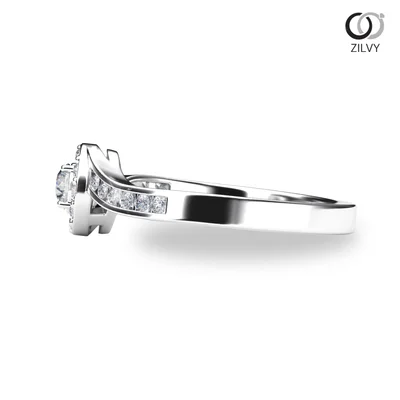 แหวนเพชรผู้หญิง รุ่น GR759 - มุมข้าง