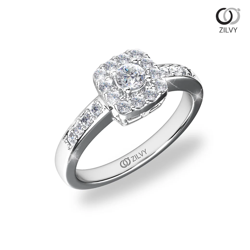 แหวนเพชร Nadia Halo