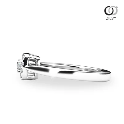 แหวนเพชรผู้หญิง รุ่น GR765 - มุมข้าง