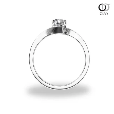 แหวนเพชรผู้หญิง รุ่น GR781 - มุมหน้า