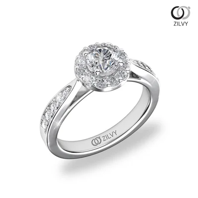 แหวนเพชรผู้หญิง รุ่น GR790 - มุมเปอร์สเปกทีฟ