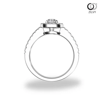 แหวนเพชรผู้หญิง รุ่น GR791 - มุมหน้า