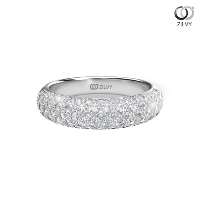 แหวนเพชรผู้หญิง รุ่น GR793 - มุมบน