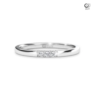 แหวนเพชรผู้หญิง รุ่น GR796 - มุมบน