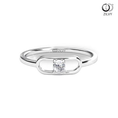 แหวนเพชรผู้หญิง รุ่น GR797 - มุมบน