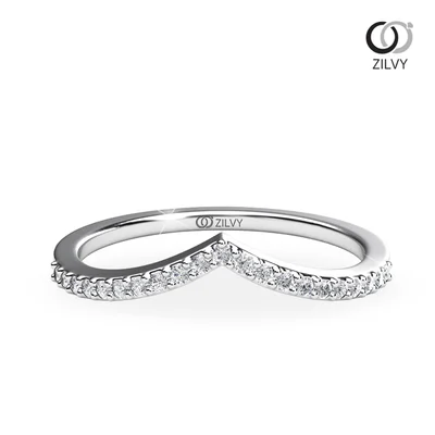 แหวนเพชรผู้หญิง รุ่น GR802 - มุมบน