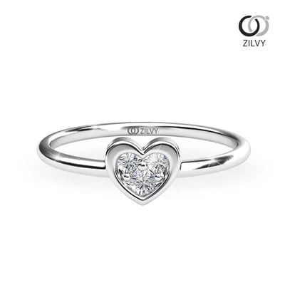 แหวนเพชรผู้หญิง รุ่น GR811 - มุมบน