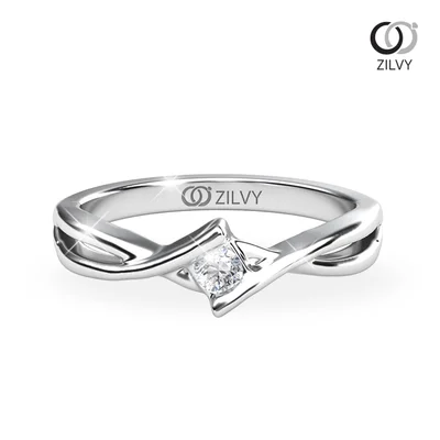 แหวนเพชรผู้หญิง รุ่น GR815 - มุมบน