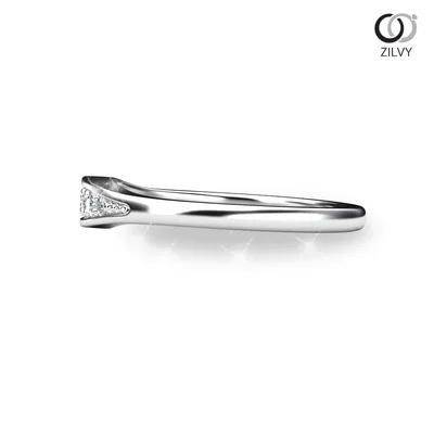 แหวนเพชรผู้หญิง รุ่น GR816 - มุมข้าง