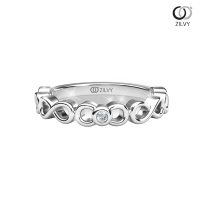 แหวนเพชรผู้หญิง รุ่น GR817 - มุมบน