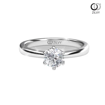 แหวนเพชรผู้หญิง รุ่น GR821 - มุมบน