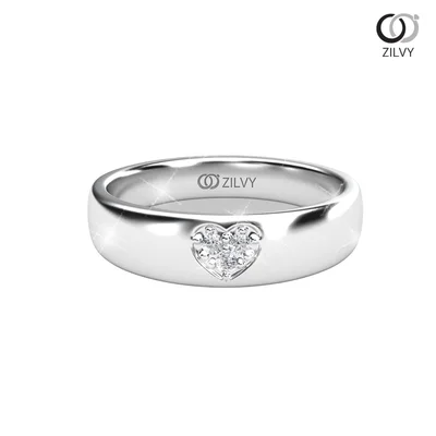 แหวนเพชรผู้หญิง รุ่น GR822 - มุมบน