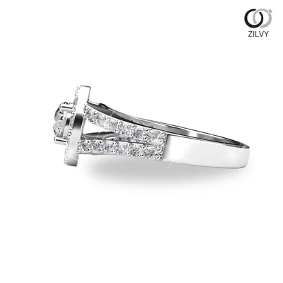 แหวนเพชรผู้หญิง รุ่น GR823 - มุมข้าง