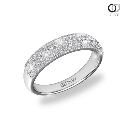 แหวนเพชรผู้หญิง รุ่น GR824 - มุมเปอร์สเปกทีฟ