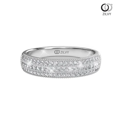 แหวนเพชรผู้หญิง รุ่น GR824 - มุมบน