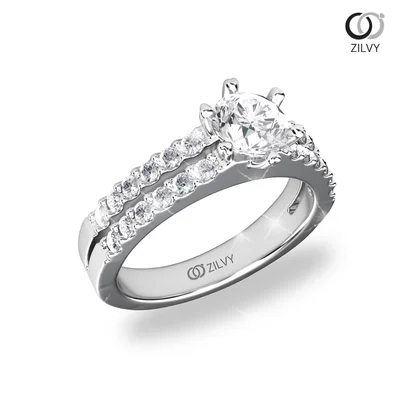 แหวนเพชรผู้หญิง รุ่น GR827 - มุมเปอร์สเปกทีฟ