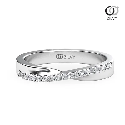 แหวนเพชรผู้หญิง รุ่น GR828 - มุมบน