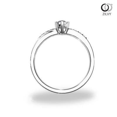 แหวนเพชรผู้หญิง รุ่น GR830 - มุมหน้า