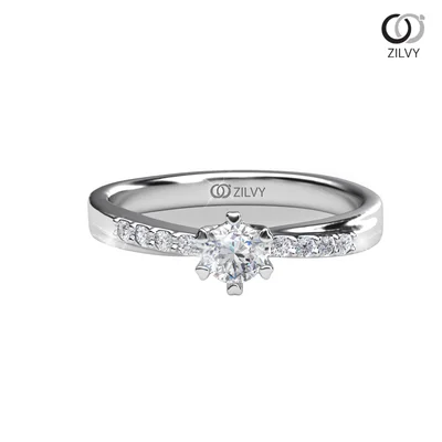 แหวนเพชรผู้หญิง รุ่น GR830 - มุมบน