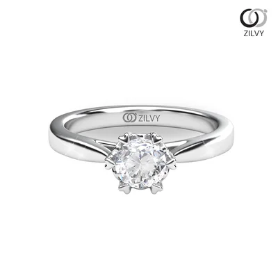 แหวนเพชรผู้หญิง รุ่น GR839 - มุมบน