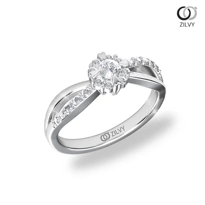 แหวนเพชรผู้หญิง รุ่น GR841 - มุมเปอร์สเปกทีฟ