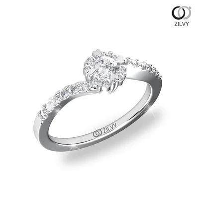 แหวนเพชรผู้หญิง รุ่น GR843 - มุมเปอร์สเปกทีฟ