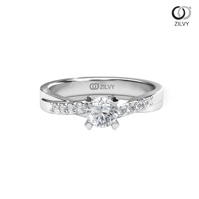 แหวนเพชรผู้หญิง รุ่น GR845 - มุมบน