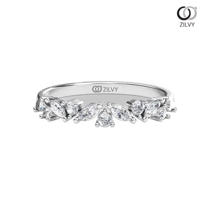 แหวนเพชรผู้หญิง รุ่น GR846 - มุมบน