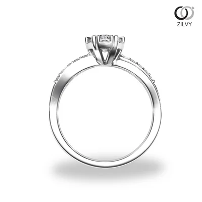 แหวนเพชรผู้หญิง รุ่น GR851 - มุมหน้า