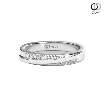 แหวนเพชรผู้หญิง รุ่น GR854 - มุมบน