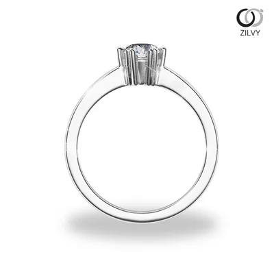 แหวนเพชรผู้หญิง รุ่น GR856 - มุมหน้า