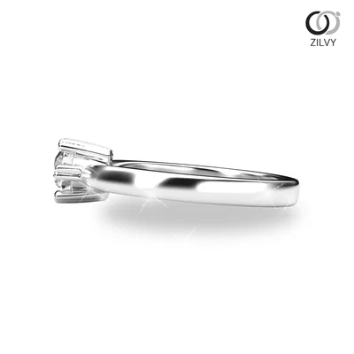 แหวนเพชรผู้หญิง รุ่น GR856 - มุมข้าง