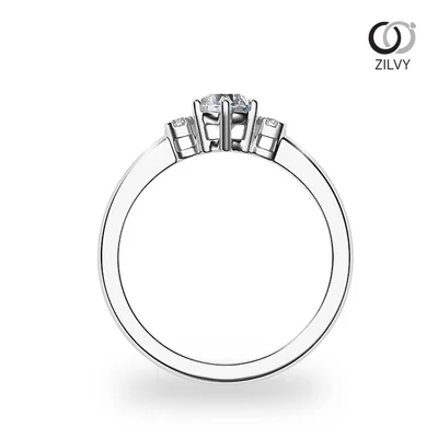 แหวนเพชรผู้หญิง รุ่น GR857 - มุมหน้า