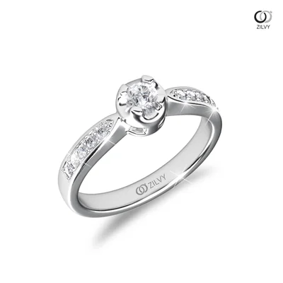 แหวนเพชรผู้หญิง รุ่น GR865 - มุมเปอร์สเปกทีฟ