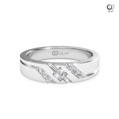 แหวนเพชรผู้หญิง รุ่น GR868 - มุมบน