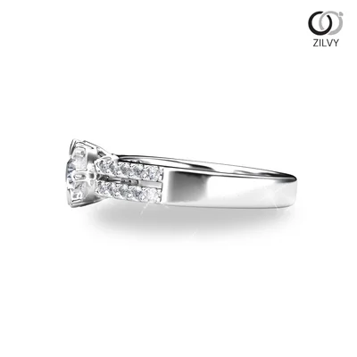 แหวนเพชรผู้หญิง รุ่น GR870 - มุมข้าง