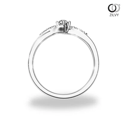 แหวนเพชรผู้หญิง รุ่น GR871 - มุมหน้า