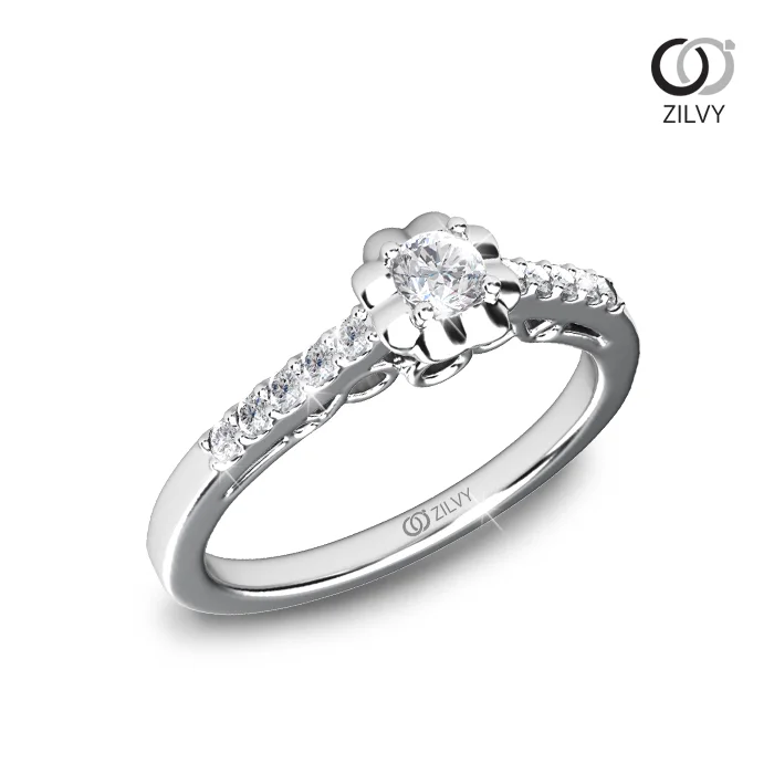 แหวนเพชร Stella Flanked