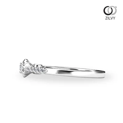 แหวนเพชรผู้หญิง รุ่น GR874 - มุมข้าง